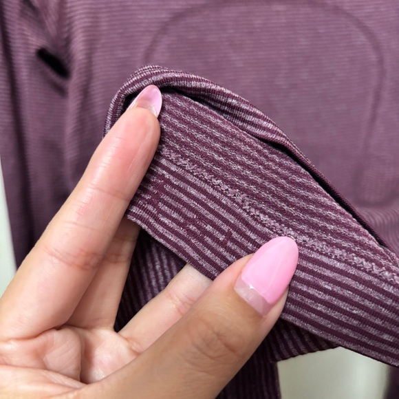 Lululemon Run: Swiftly Tech Long Sleeve Heathered Plum Size 6 - Picture 6 of 9